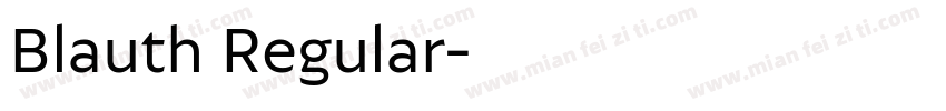 Blauth Regular字体转换